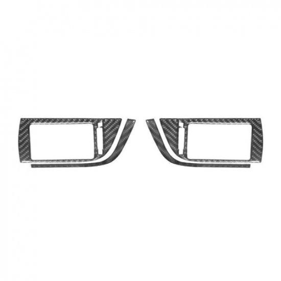 For Toyota Camry 2012-14 Carbon Fiber Interior Side Air Vent Outlet Cover Trim