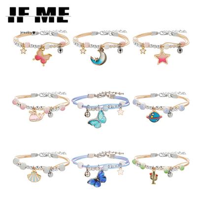 Korean Butterfly Pendant Bracelet Fashion Multilayer Bracelets Women Jewelry Accessories