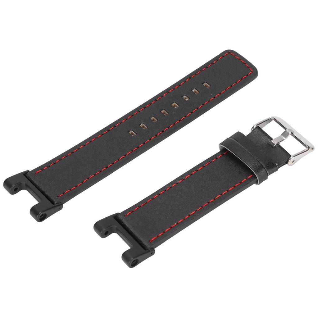 Pulseira de Couro para Relógio Pulseiras Inteligentes de Reposição para Amazfit T Rex Pro Preto