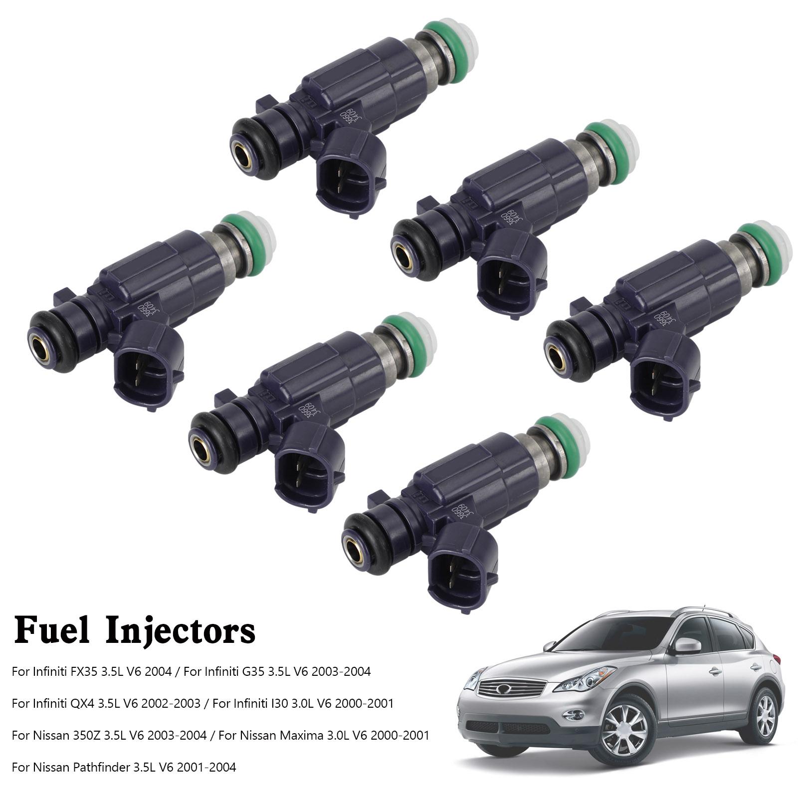 

6PCS Fuel Injectors FBJC100 Fit for Nissan 350Z 2003-04 Fit for Infiniti G35 2003-2004