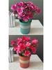 Outdoor Artificial Azalea Bonsai Set - Small Potted Plant for Flower Bed or Corridor Display