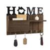 Wall Mounted Key Rack and Mail Holder Decorative Key Hanger Space Saving Coat and Leash Hook Multipurpose Wall Organizer