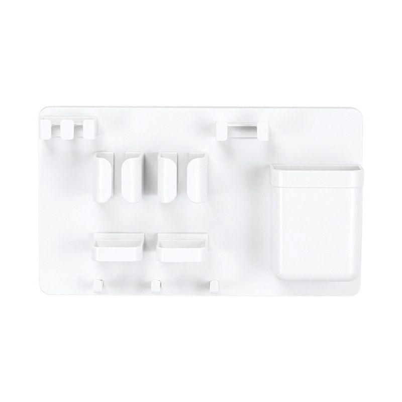 

AEE2-Toothbrush Holder For Shower Wall Mounted Tooth Brush Organizer-Self Adhesive Hanging Mount For Toothpaste Shaver белый
