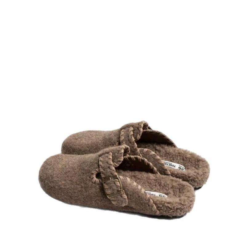 Half-slipper, Flip-top, New Women's Thick-soled One-foot Shoes