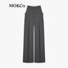 MO&Co. C+ Series Acetate Wool Blend Wide-Leg Trousers