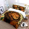 Lion with Striped Background. Bedding Sets Duvet Cover Sets Duvet Covers Pillowcases(1 * Duvet Cover 2 * Pillowcases, Without Duvet Insert)