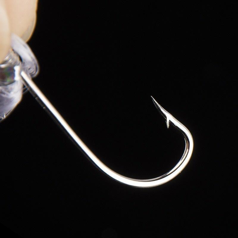 5pcs/ Fish Skin Hook Hook Anti-winding Fish Head Hook Luminous Fishing Gear Hook