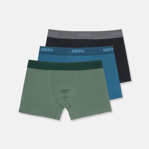 

[Nepa] Мужские короткие боксеры 3 шт. 7LAO111 [Отправка из Кореи] 100% Оригинал Assorted Colors - 00
