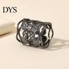 Fine Electroplated Scarf Ring Hollow-out Butterfly Ring, Rhinestone Holder, Elegant Stylish for Women Slide Shirts Neckerchiefs Shawls Silk