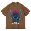 230 g/m² 100% Baumwolle Demon Slayer V29 Inosuke Aufdruck Unisex Schweres Baumwoll-T-Shirt