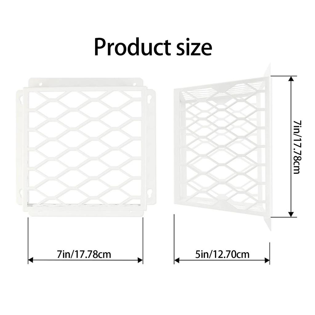 Stainless Steel Dryer Vents Covers Guard for Exhaust Fan Openings Protects Birds and Small Animals Easy Installation