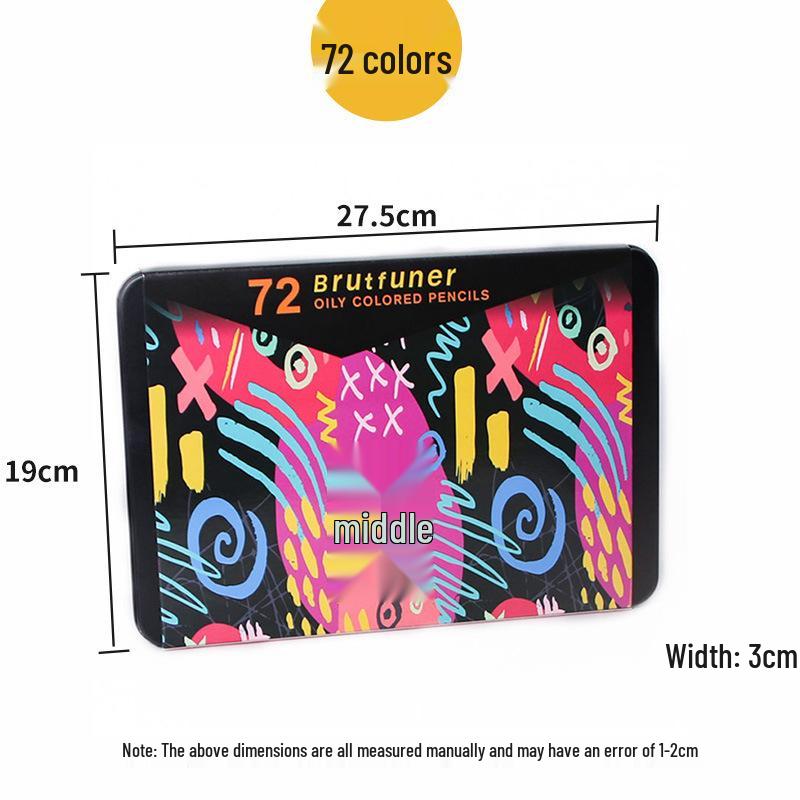 Brutfuner 180 Oil & Water-Soluble Colored Pencils Set for Drawing & Doodling - Ideal Gift
