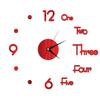 27inch Nordic Wall Clock Dining Restaurant Cafe Decorative Clocks Acrylic Mirror Wall Sticker Silent Quartz Watch Home Decor