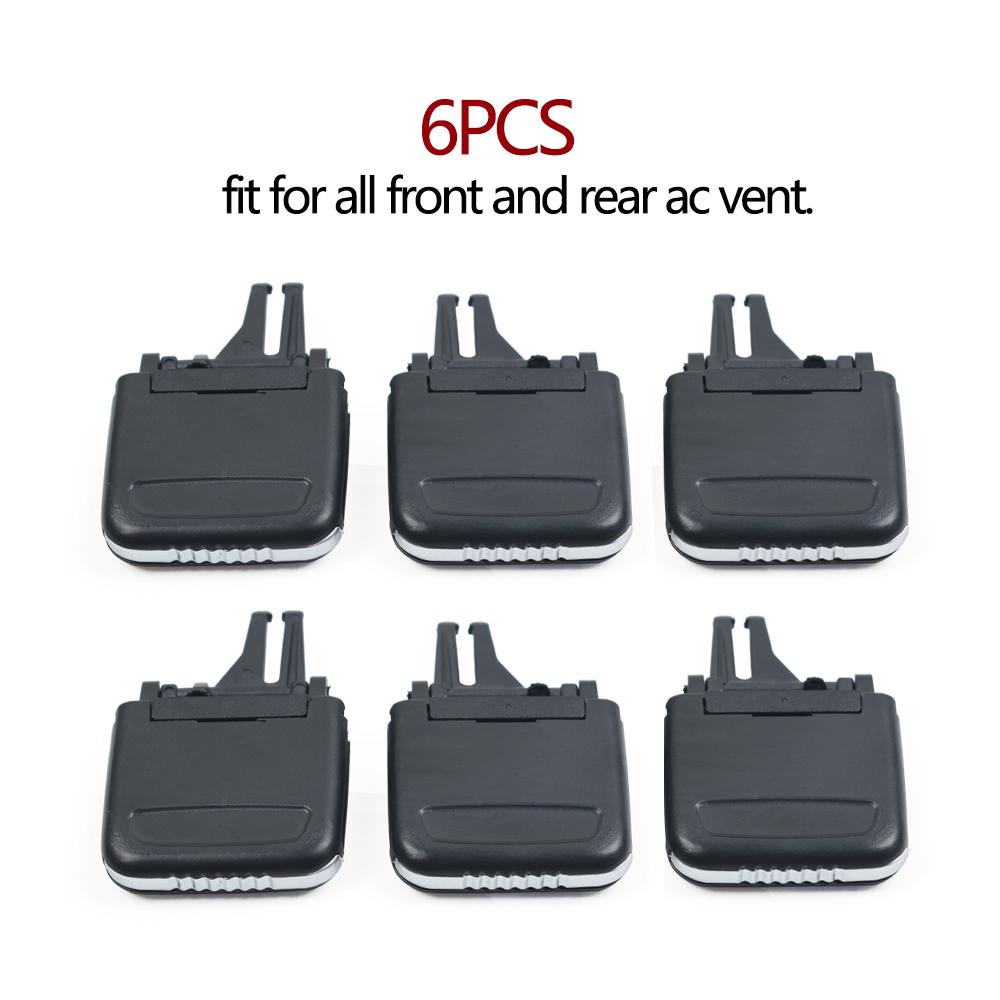 Car Front Rear Air Vent Central AC Vent Grille Slider Outlet Tab Clip Repair Kit For Porsche Cayenne 2010-2016