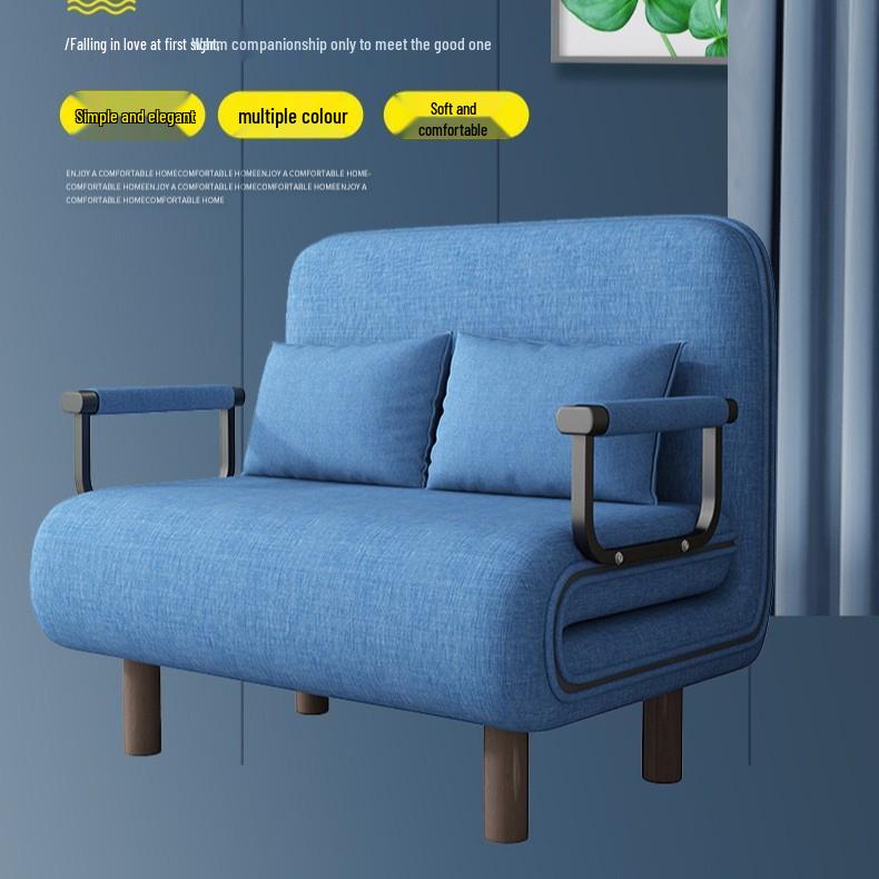 Convertible Sofa Bed for Small Apartments - Dual-Use, Lazy Living Room Furniture, Multifunctional Double or Single Option