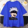 Anime T Shirt Funny Satoru Gojo Graphic Printed Short Sleeve Unisex Casual Personality Round Neck Loose Tees