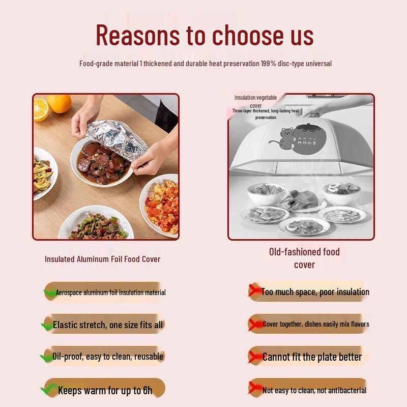 Magic Fairy Lebensmittel-Isolierhüllen aus Aluminiumfolie