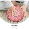 8 Inch Wooden Tambourine - Hand Held Musical Instrument with Stainless Steel Jingles, Multi-Color Design for Dance, Performance, Wedding, and Parties