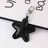 Yousheng Keychain Pendant Imitation Leather Soft Cotton-Filled Star Shape Key Chain with Metal Buckle Bag Hanging Ornament