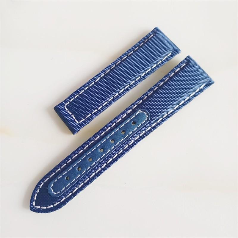 Nylon Canvas New Seahorse 300 Kuskinnsstropp Omega Super AT150 Foldespenne 20 22mm stropp