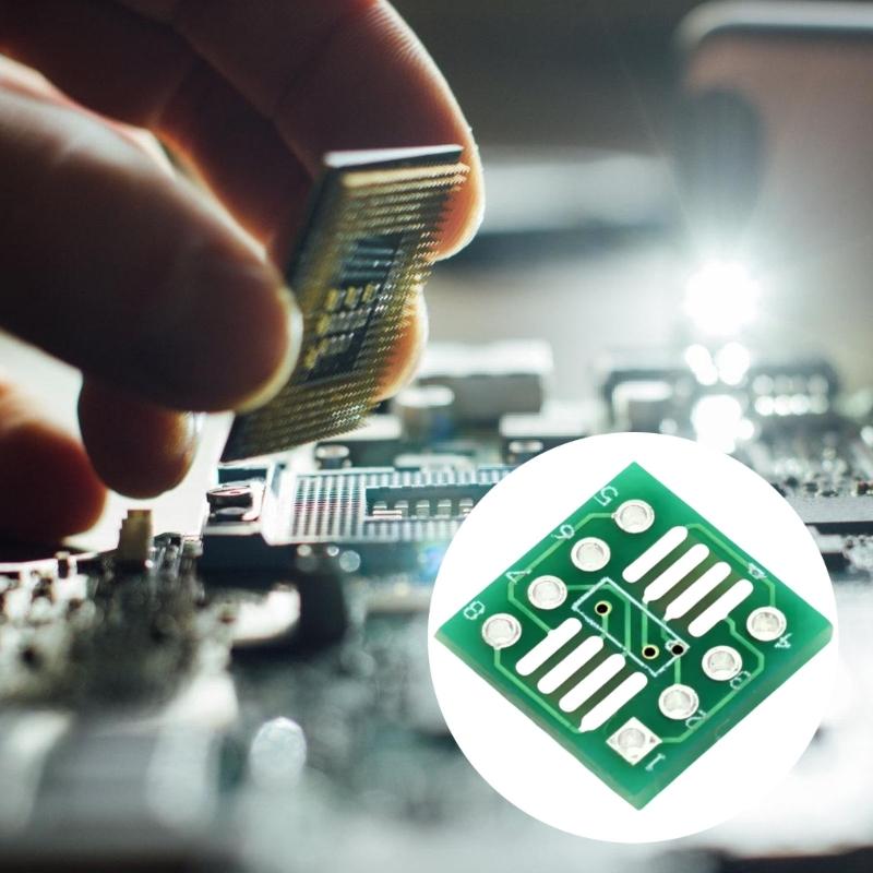 Precise Space SOP8 SSOP8 TSSOP8 Adapter Board Compatible for SOP8 SSOP8 TSSOP8 Chip For Circuit Development 0.65mm
