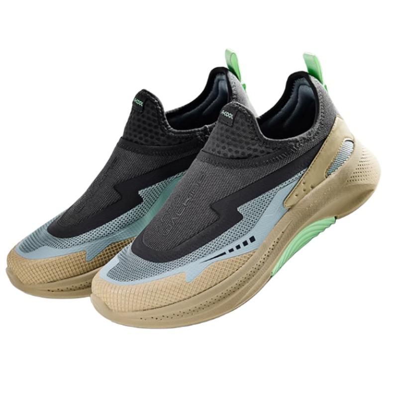 Anta Shock Absorbing Wear Resistant Low Top Casual Shoes Men sneakers Black Blue Green 912427702-5