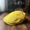 Used CA4LA Kasira Hunting Cap Yellow Linen Hemp Blend Adjustable Size Made In Japan