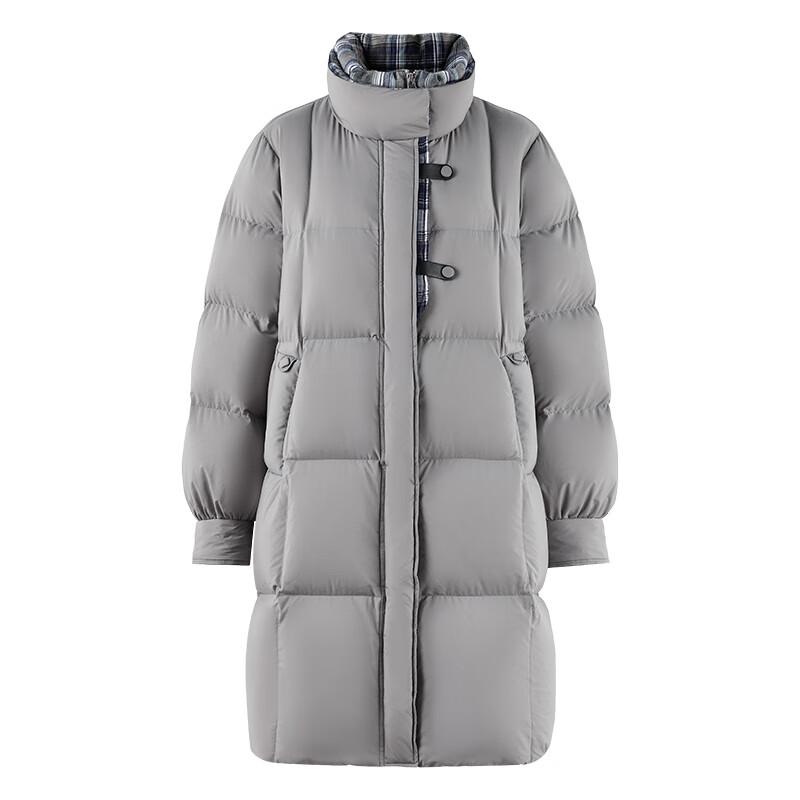 Qiushui Yiren Women's Stand Collar Loose Down Jacket