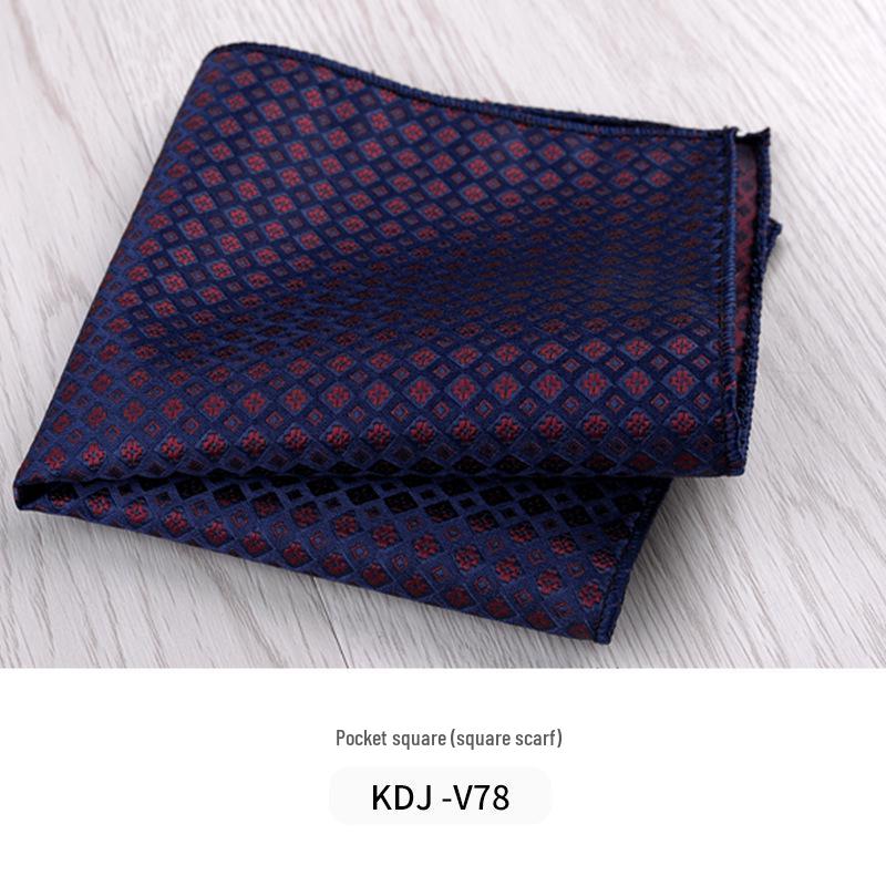 Sciarpa Quadrata alla Moda da Uomo - Accessorio Professionale per Completo Business con Stampe Opzionali