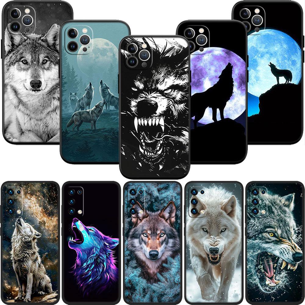 CJ8 Animal Wolf Soft Shell Phone Case for Redmi Note 10 11 12 Pro Max 10S 10C 10T 11A 11S 12S 12C