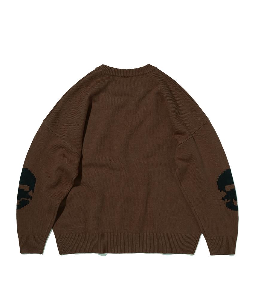 Seuweideu Elbow Skull Knit [Brown]