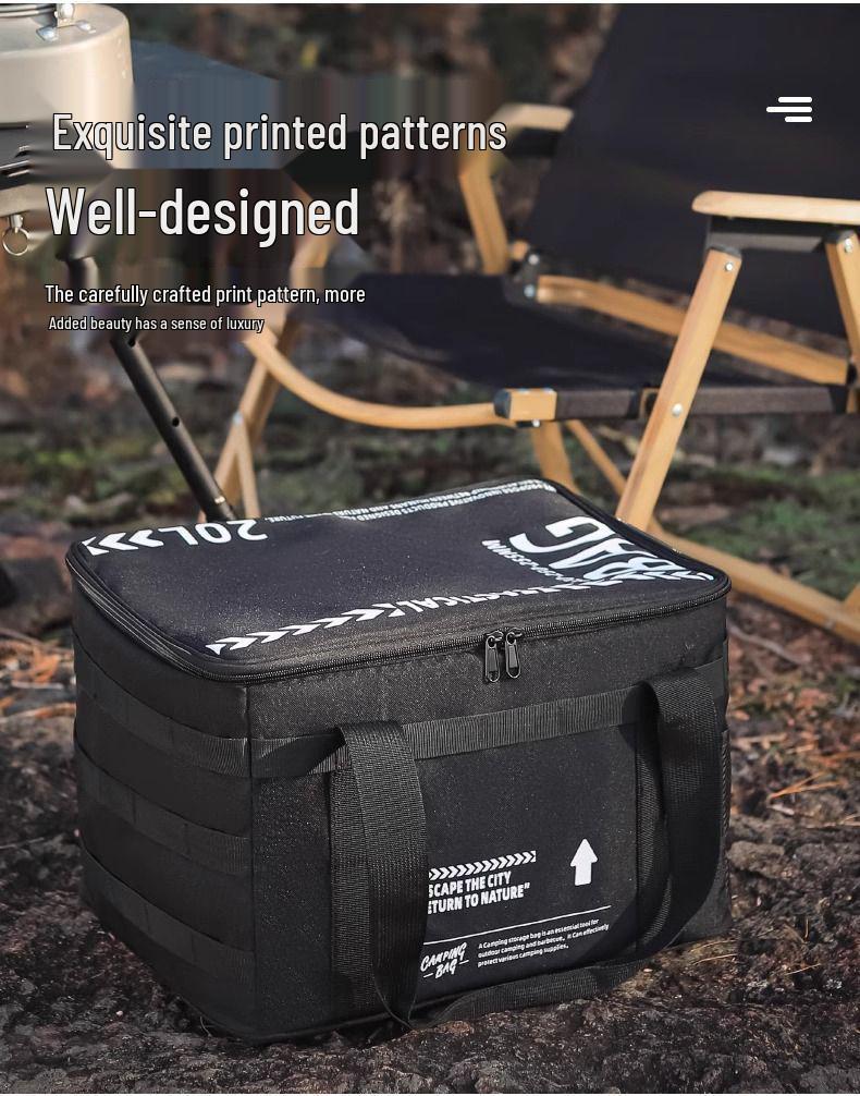 Large Capacity Multifunctional Outdoor Storage Bag: Tactical, Folding Box for Camping Gear, Car Equipment & Mess Kit