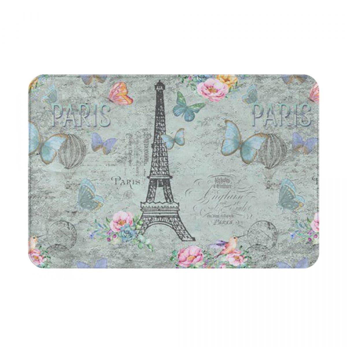 Eiffeltoren Geprint Antislip Deurmat Vloermat Stofbestendig Tapijt Vloerkleed voor Keuken Entree Badkamer Woonkamer Voetmatten 60x40 cm