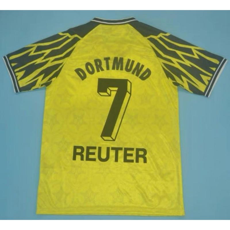 Retro Fußballtrikot Herren Damen Erwachsene Fußballhemd Vintage Dortmund BVB Klassische Trikots Riedle Muller Sammer Haaland
