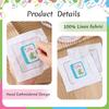 Mahjong Embroidered Napk, 4 Pieces Linen Cocktail Napk, Perfect Chinese New Year Gift for Mahjong Lovers, Dinner, Bridal Showers, Game Nights, Unique
