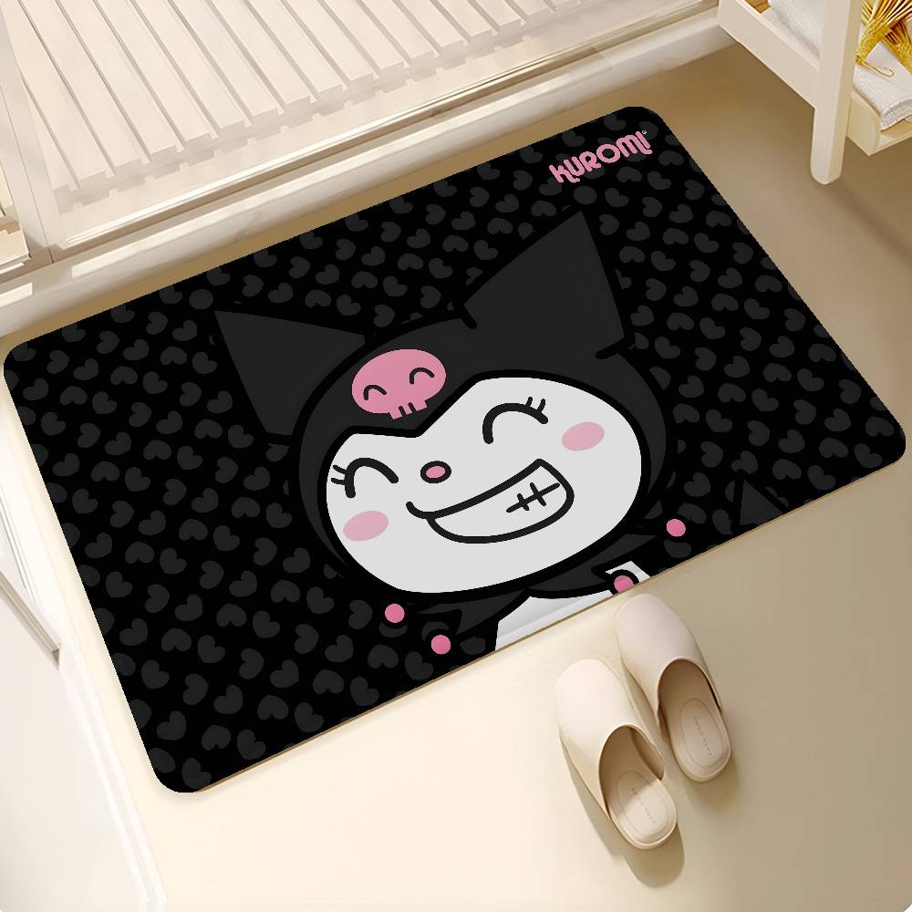 Magic Kuromi Anime Door Mat Nordic Style Bedroom Living Room Doormat Home Balcony Anti-Slip Alfombra