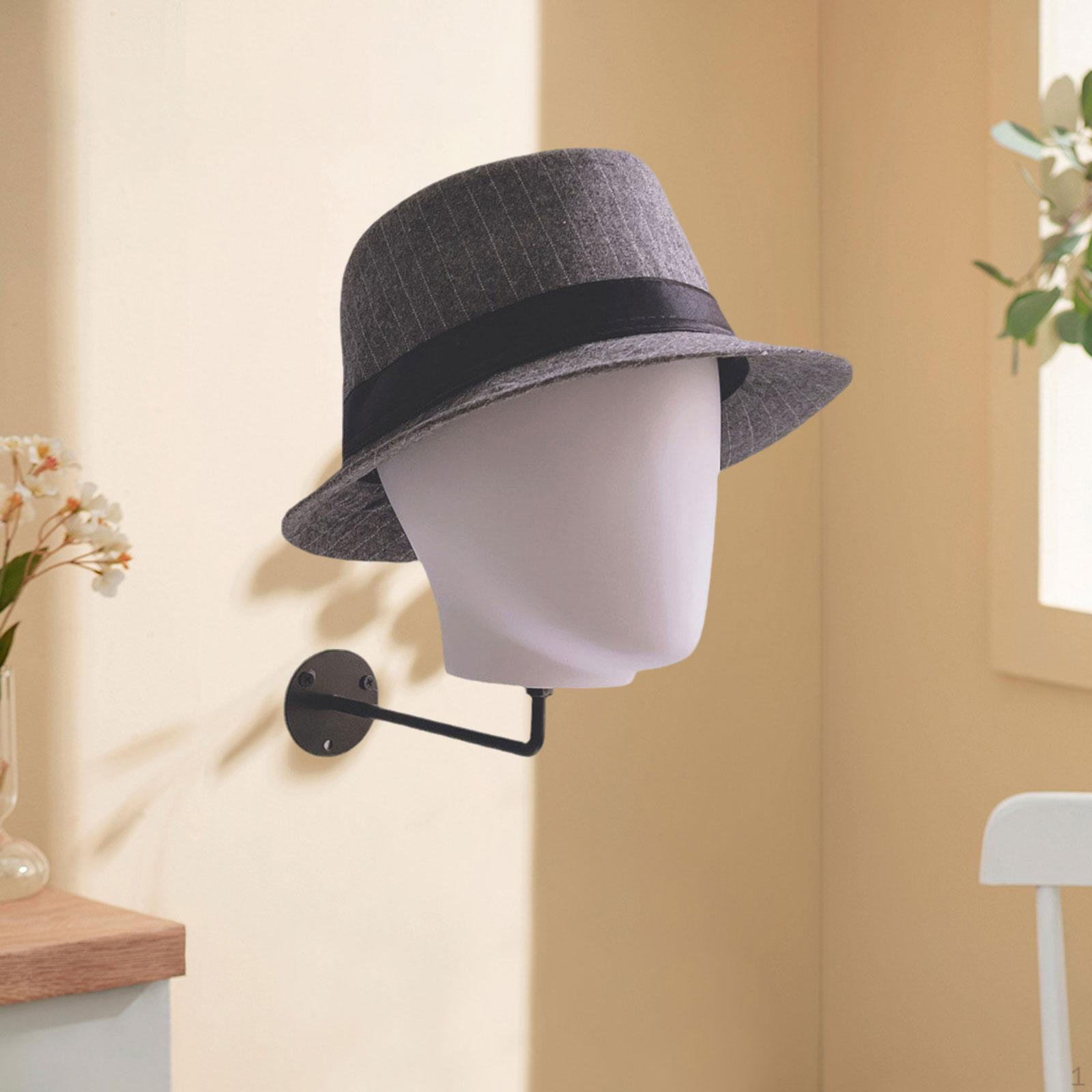 

Elegant Wall-Mounted Wig And Hat Organizer білий