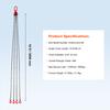 SucceBuy 6/8/10MM Řetězový závěs 5/10 stop Zvedací řetězy se 4 nožními hákami a napínáky G80 pro motorový řetězový kladkostroj Zvedací nástroj