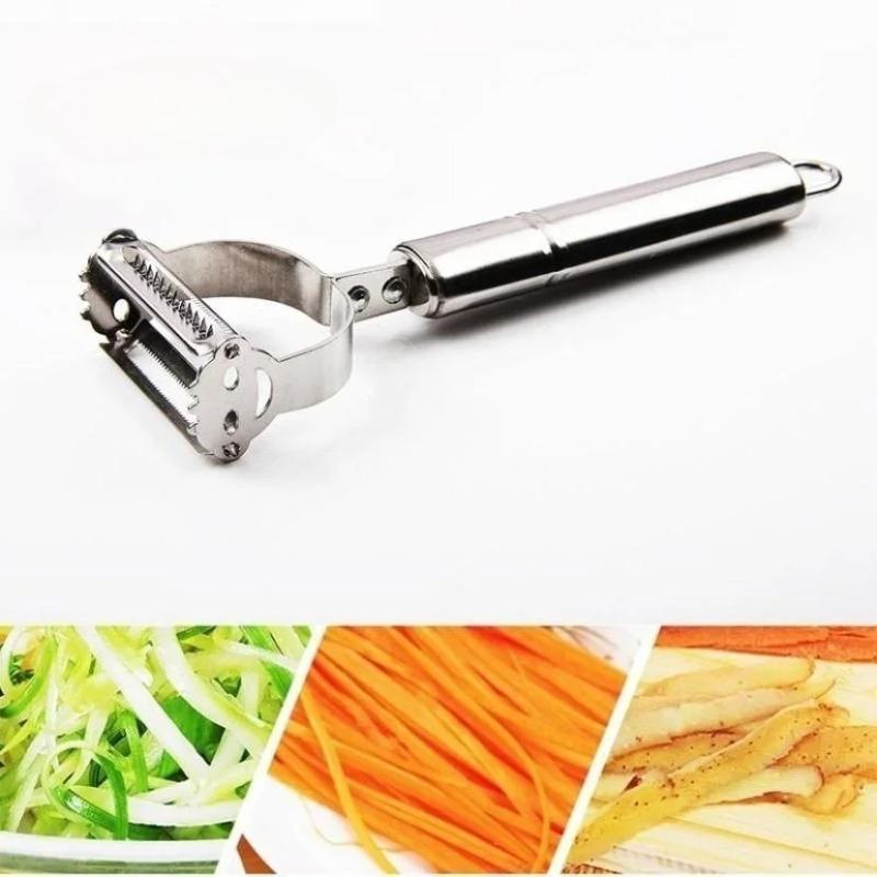 New High Quality Stainless Steel Potato Cucumber Carrot Grater Julienne Peeler Vegetables Fruit Peeler Double Planing Grater