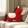 Horse Year Mascot Plush Cushion Uniquely Shaped Plush Toy Sofa Living Room Decoration Throw Pillow Gift