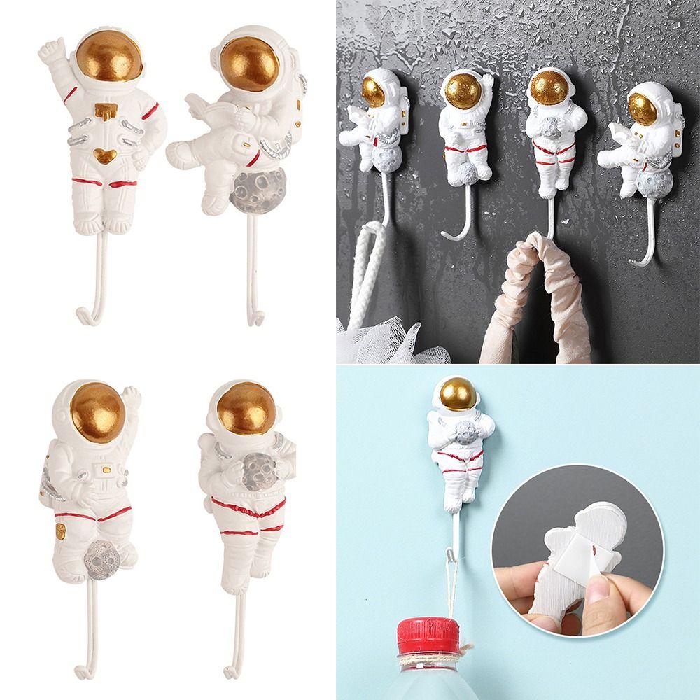 Astronaut Shaped Key Holder Multi-Purpose Hanging Storage Rack Wall Hook Hooks Door Behind Hanger