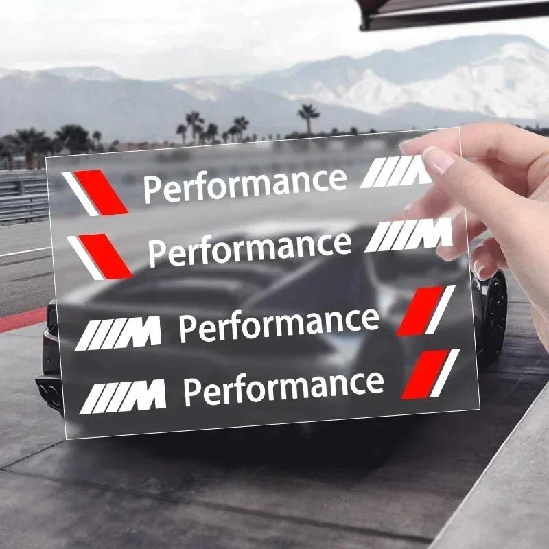 

2025 Hot 4pcs Car Styling Door Handle Stickers Tire Rear View Mirror Decals For BMW E46 E85 E60 F10 E39 F30 E36 F20 E87 E90 E70