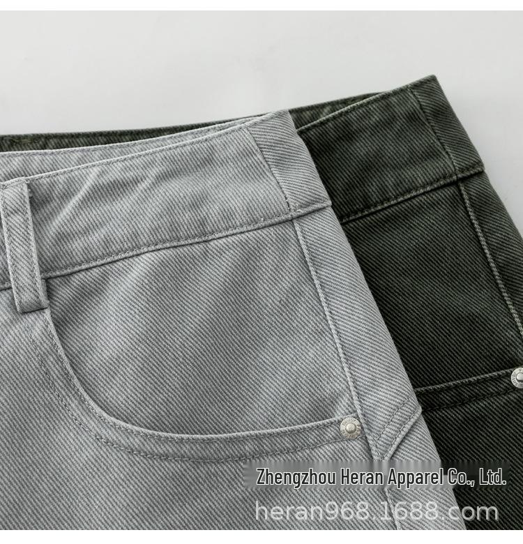 Spring High-Waist Straight-Leg Petite Women s Korean Style Slimming Cropped Pants 27