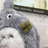 Ghibli Totoro Dust Bunny Plush Coin Purse & Keychain - Cute Kawaii Cartoon Wallet Card Holder for Girls, Women Gifts Anime Fans