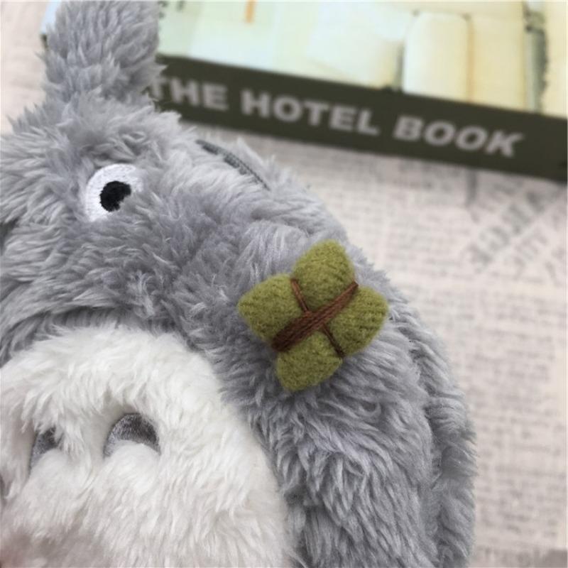 Ghibli Totoro Dust Bunny Plush Coin Purse & Keychain - Cute Kawaii Cartoon Wallet Card Holder for Girls, Women Gifts Anime Fans
