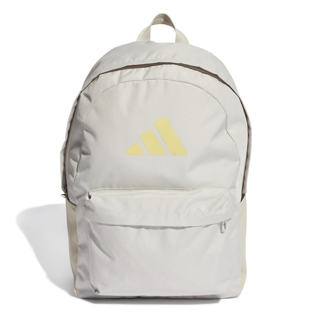 Adidas Classic 3BARS Unisex Wonder Yellow Backpack, Adult, KSI74, Alumina/Powder (IS7057)