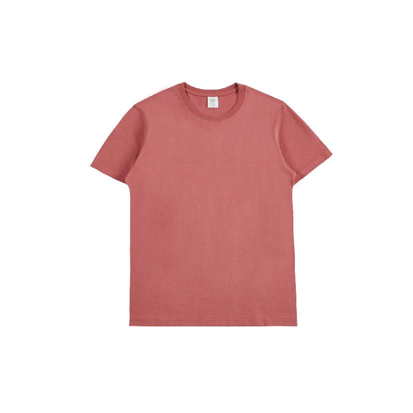 New 200g short-sleeve combed cotton solid color t-shirt, versatile summer women's outerwear and inner layer, round-neck tee for students