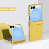Fashion Solid Color Skin Feel PC Hinge Protect Case for Samsung Z Flip 8 7 6 5 4 3 Ultra Thin Anti-drop Full Wrapped Cover Funda