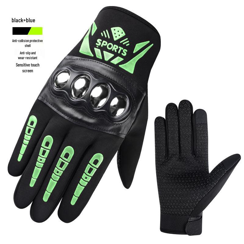 Men's Non-slip Motorcycle & Electric Vehicle Riding Gloves for Outdoor Use