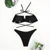 2025 Sjöstjärna Bikini Tredelad Set: Europeisk-amerikansk stil med slits midikjol